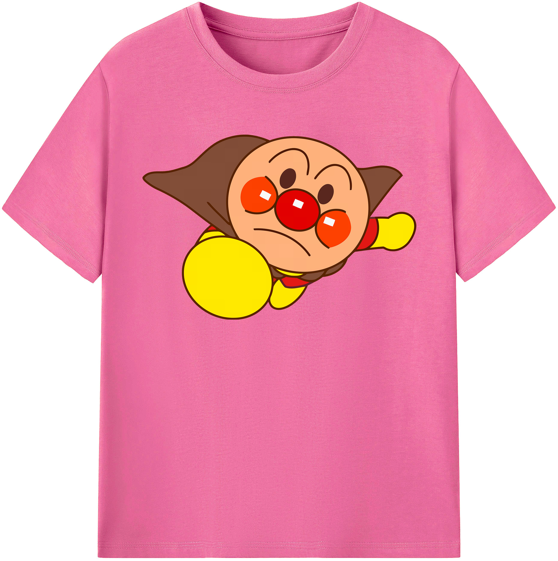 （画像用） アンパンマン Anpanman レディースカジュアルプリントTシャツ（綿100％）